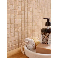 Mosaïque Travertin - Beige - 2.3 x 2.3 cm-Decoon