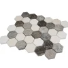 Decoon Mosaïque Travertin - Mix Gris - Hexagones