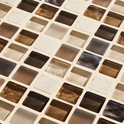 Colours Mosaïque Triesto marron 30 x 30 cm