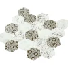 Mosaïque Verre - Mix Brown Déco - Hexagones-Decoon Outlet