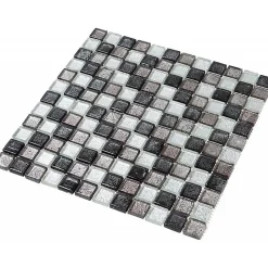 Mosaïque Verre - Mix Gris - 2.3 x 2.3 cm-Decoon Best
