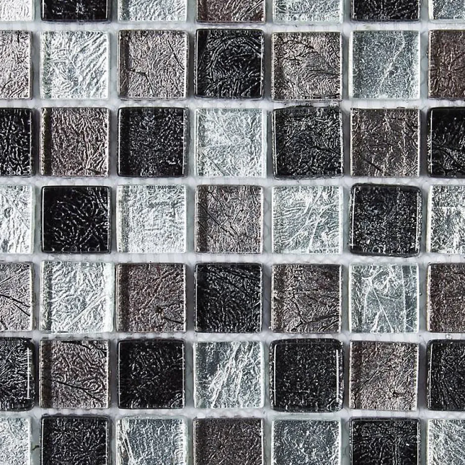 Mosaïque Verre - Mix Gris - 2.3 x 2.3 cm-Decoon Best