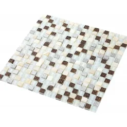 Mosaïque Verre / Pierre - Nacre - 1.5 x 1.5 cm-Decoon Online