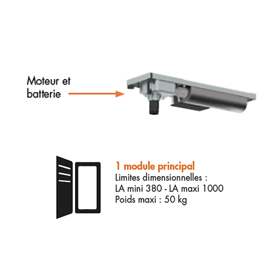 Moteur pour Volet Battant, 1 Vantail,-Bubendorff