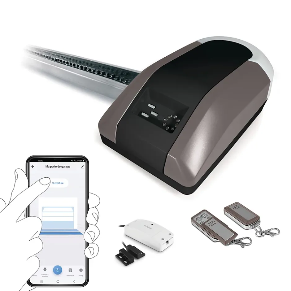 Avidsen Motorisation connectée porte de garage STRÖMMA 600, max 75kg, guidage par chaîne