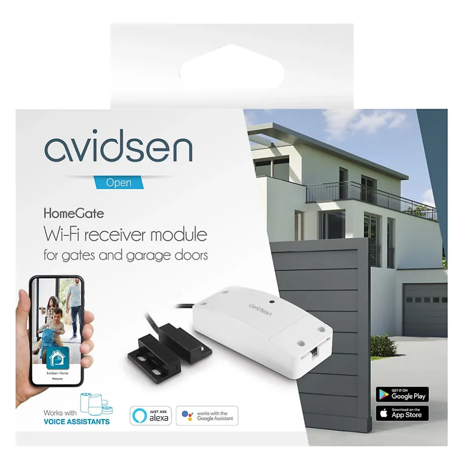 Avidsen Motorisation connectée porte de garage STRÖMMA 600, max 75kg, guidage par chaîne