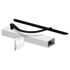 Motorisation pour volet 1 battant SLID'UP WINEO filaire - baie 400 à 800 mm - blanc et noir-Slid’Up By Mantion Sale