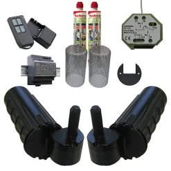 Slid’Up By Mantion Motorisation pour volet 2 battants SLID'UP URANUS radio - gond 14 mm - kit scellement - alimentation à découpage