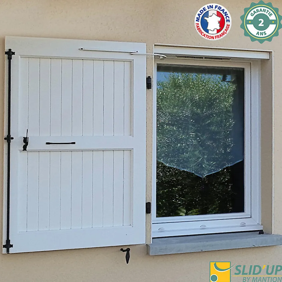 Motorisation pour volet 1 battant SLID'UP WINEO filaire - baie 400 à 800 mm - brut-Slid’Up By Mantion Sale