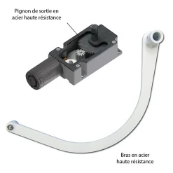 Motorisation pour volet 1 battant SLID'UP WINEO radio - baie 400 à 800 mm - brut-Slid’Up By Mantion Online