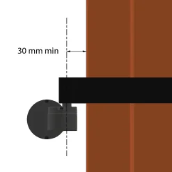 Slid’Up By Mantion Motorisation pour volet 1 battant gauche SLID'UP URANUS filaire - gond 14 mm