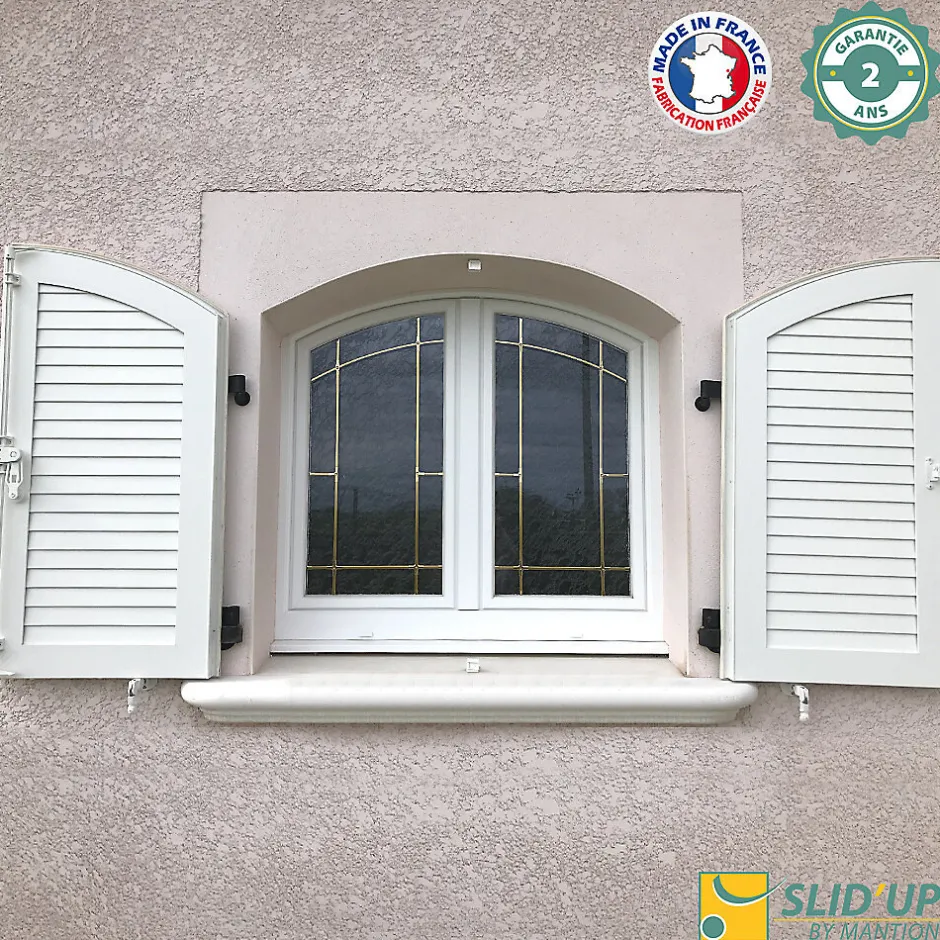 Slid’Up By Mantion Motorisation pour volet 2 battants SLID'UP URANUS filaire - gond 14 mm - kit scellement - alimentation à encastrer