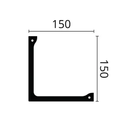 Noel & Marquet Moulure couvrante NMC ARSTYL L1 Moulure décorative Corniche Moulure décorative