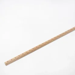 Woodbord Moulure murale décorative en bois ROYALE - 3 x 100 cm - Brut sans peinture - Cimaise - Plinthe - Baguette d'ornement
