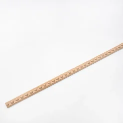 Woodbord Moulure murale décorative en bois BOUTONS - 1 x 3,2 x 100 cm - Brut sans peinture - Cimaise - Plinthe - Baguette d'ornement