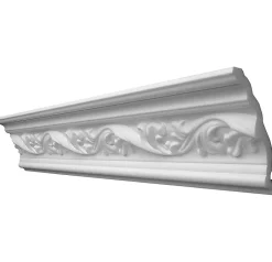 Moulure polystyrène Greta 1 x 2 m blanc- Discount