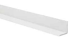 Quest Moulure Souple en PVC 10x10 mm, Auto-Adhésive avec Bande Mousse, Plinthe Souple, pour Finitions et Étanchéité des Jonctions, blanc