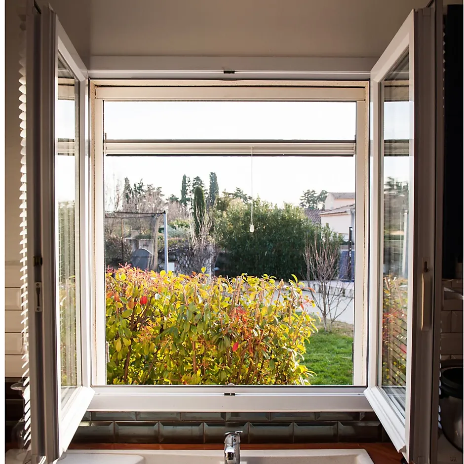 Werka Pro Moustiquaire aluminium fixe sans percer