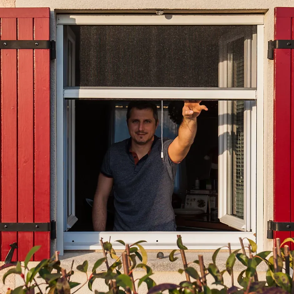 Werka Pro Moustiquaire aluminium fixe sans percer