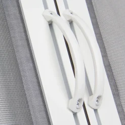 Avosdim Moustiquaire Baie Vitrée Double Porte - L240 x H230 cm - Alu Blanc - Recoupable