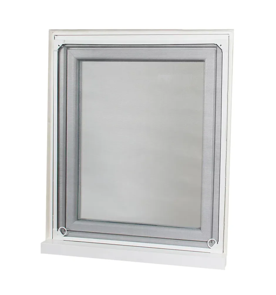 Avosdim Moustiquaire cadre aimanté sans perçage - L130 x H160cm - Blanc