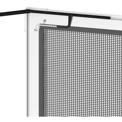 Moustiquaire cadre aluminium sans perçage 120x140 cm Basic plus-Easy Life Discount