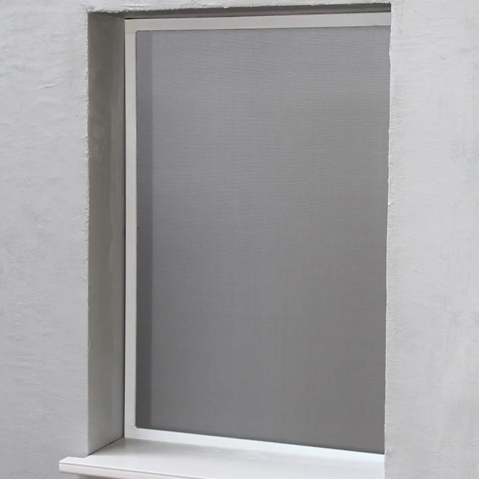 Moustiquaire Cadre Amovible Alu 100 cm x 100 cm Blanc-Volet-Moustiquaire Outlet