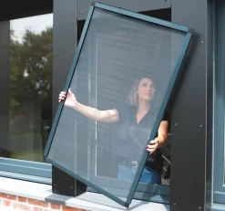 Moustiquaire cadre recoupable 130 x 150cm gris anthracite - Toile fibre de verre-Avosdim New