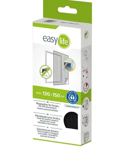 Moustiquaire de fenêtre anthracite Easy Life 130 x h.150 cm-