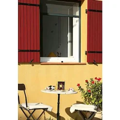 Moustiquaire de fenêtre enroulable en alu gris 125 x h.150 cm