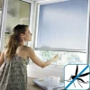 Moustiquaire de fenêtre en alu blanc Protek 125 x h.170 cm-Geom Online