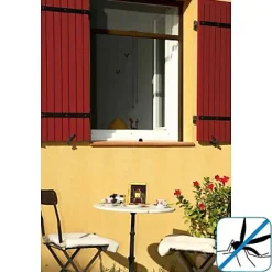 Moustiquaire de fenêtre enroulable en alu marron 160 x h.170 cm-KOCOON Hot