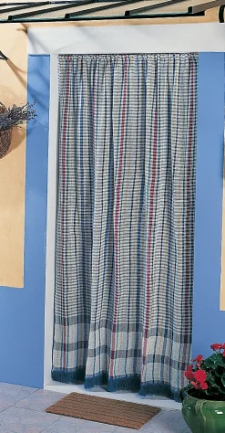 Moustiquaire de porte en coton couleurs 140 x 225 cm-Morel