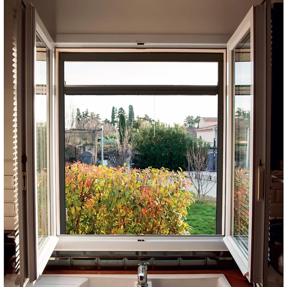 Moustiquaire enrouleur de fenêtre aluminium gris anthracite-Werka Pro Sale