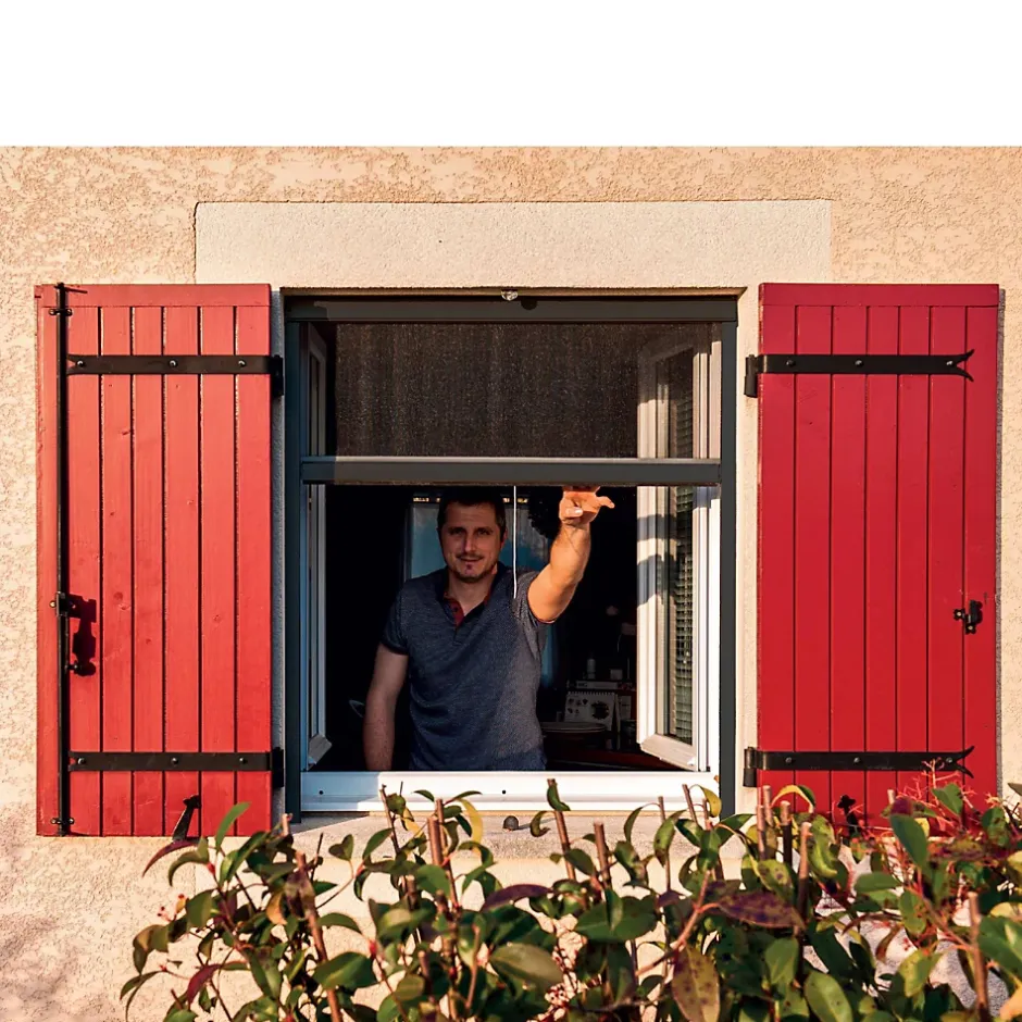 Moustiquaire enrouleur de fenêtre aluminium gris anthracite-Werka Pro Sale