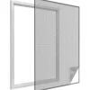 Moustiquaire fenêtre anthracite 18g/m² bande autoagrippante 7,5 mm max 150x180 cm-Easy Life Best