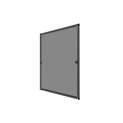 Moustiquaire fixe alu 150 cm x 150 cm, coloris gris-Volet-Moustiquaire Discount