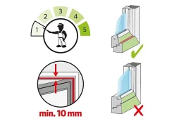 Moustiquaire pare-soleil pour fenêtre anthracite 130 x 150 cm