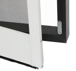 Avosdim Moustiquaire porte battante anthracite H2150 x L1000mm