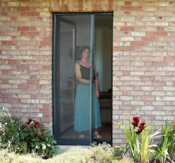 Avosdim Moustiquaire porte LUXE - L140 x H230cm - Marron