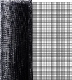Floordirekt Moustiquaire Pour fenêtre et porte Ultra résistant Noir Largeur 1,5 m Longueur 3 mètres -