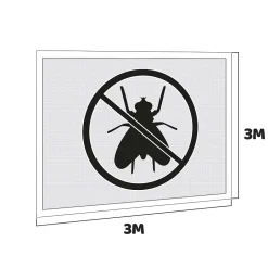 Frankystar Moustiquaire pour gazebo de jardin 300xH200 cm - Bleu