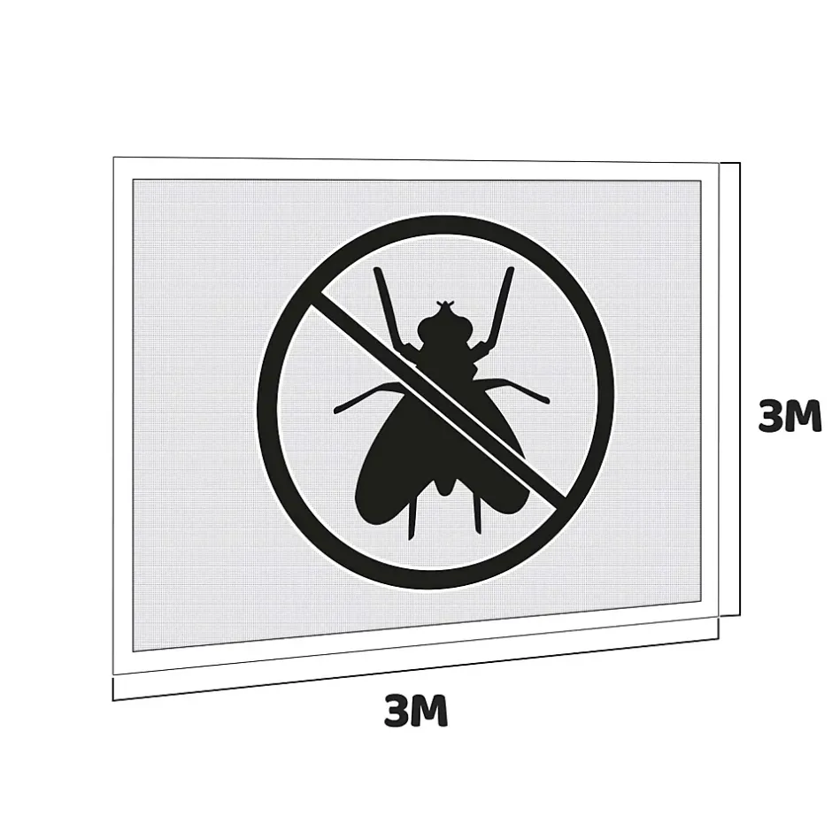 Frankystar Moustiquaire pour gazebo de jardin 300xH200 cm - Bleu