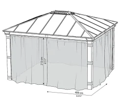 Moustiquaire pour tonnelle Dallas 4300-Palram - Canopia New