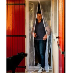 Werka Pro Moustiquaire rideau de porte aimantée 215 x 100 cm
