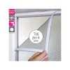 Moustiquaire Souple auto-agrippante fibre de verre 120 cm x 150 cm - Gris --Moustikit Best