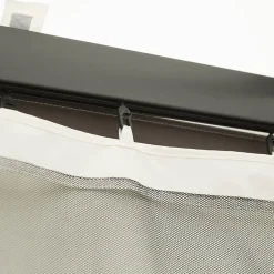 Moustiquaires pour tonnelle barnum 3 x 4 m - lot de 4 moustiquaires zippées + crochets d'attaches - polyester nylon-Outsunny New