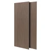 Frankystar Mozart - Lot de 2 panneaux acoustiques à lattes en bois 235x60 cm, marron clair