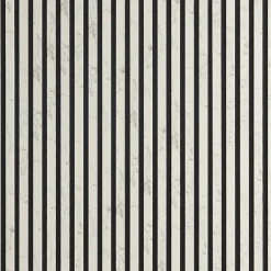 Decoon Mur TV - Lot de 5 Panneaux tasseaux bois 250 x 30 x 1,9 cm - décor marbre blanc/feutrine noir - 3,75m²