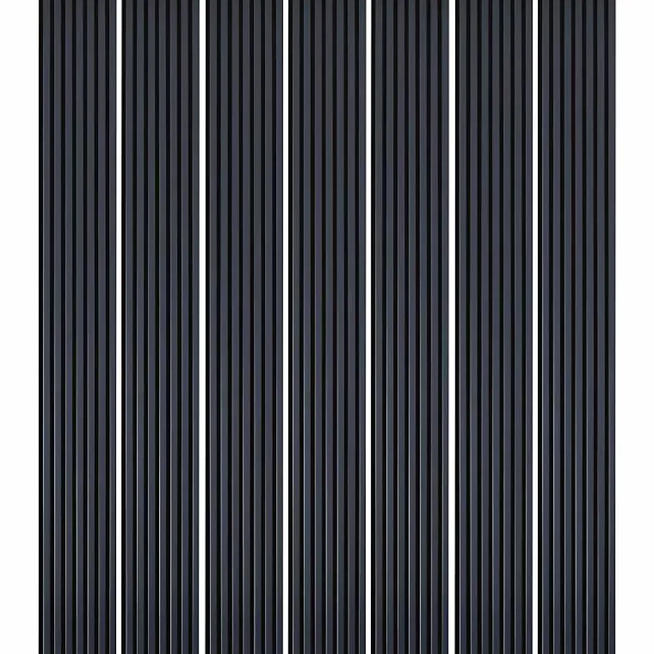 Mur TV - Lot de 7 Panneaux tasseaux bois 250 x 30 x 1,9 cm - bleu nuit/feutrine noir - 5,25m²-Decoon Clearance